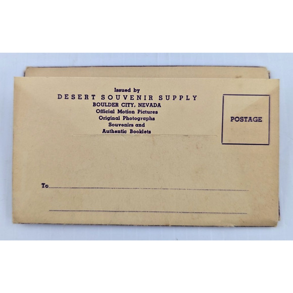 Vintage 10 Real Snapshots Complete Boulder Dam Set Dessert Souvenir Supply - Picture 2 of 6